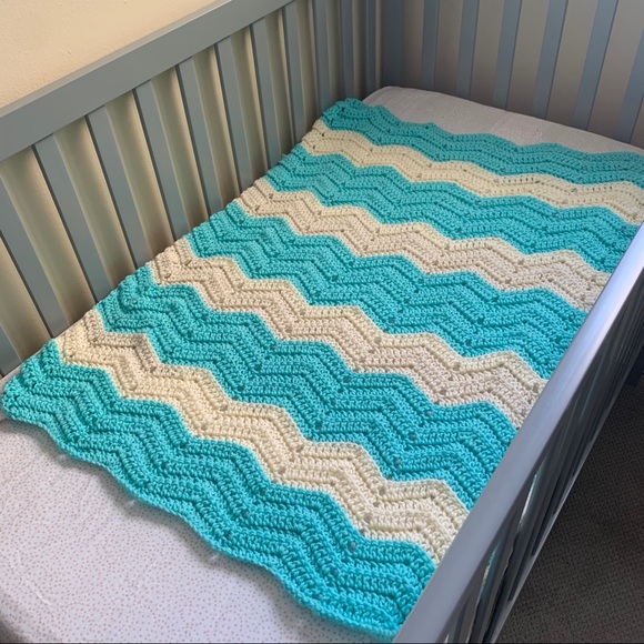 Made by Grandma - Hand Crocheted Baby Blanket - Picture 2 of 3